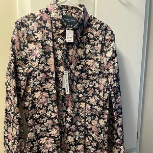 Paisley and Gray Slim fit Sport shirt